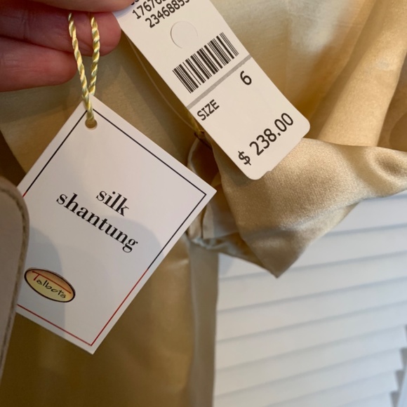 NWT Silk Shantung special occasion gown + jacket - Picture 6 of 9